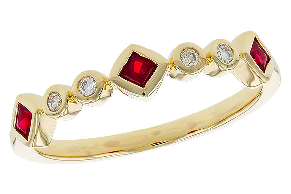 K274-76713: LDS WED RG .22 RUBY .27 TGW