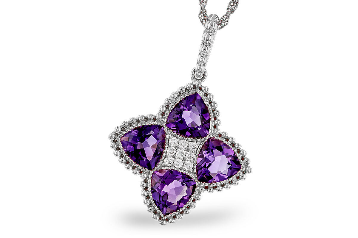 K274-77550: NECKLACE 2.22 AMETHYST 2.28 TGW