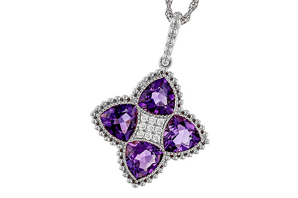 K274-77550: NECKLACE 2.22 AMETHYST 2.28 TGW