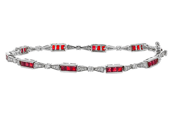 K274-78495: BRACELET 2.05 RUBY 2.70 TGW (7")
