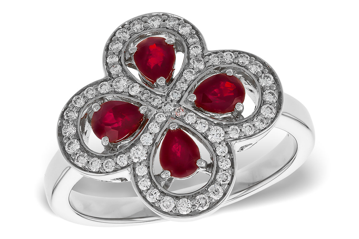 K274-78504: LDS RG .68 TW RUBY .96 TGW