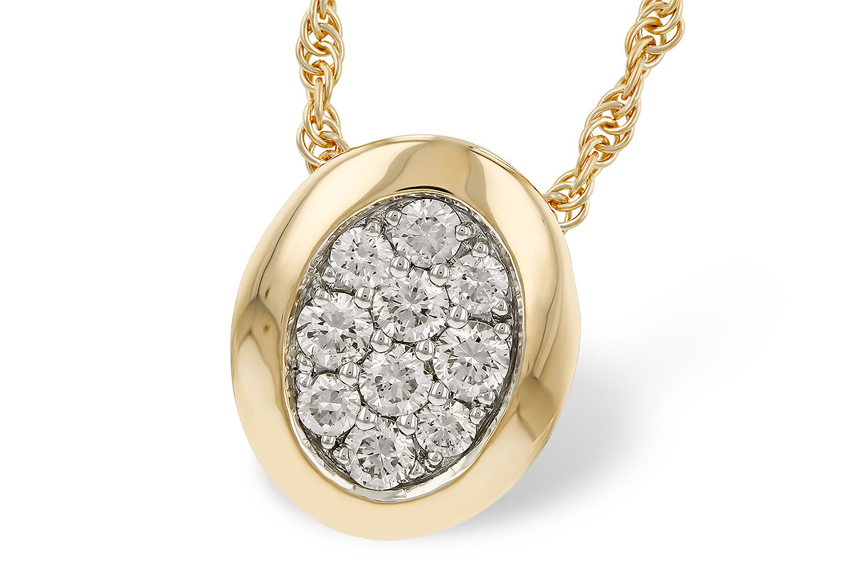 K274-79377: NECKLACE .25 TW