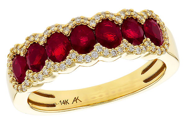 K274-80286: LDS WED RG 1.40 TW RUBY 1.57 TGW