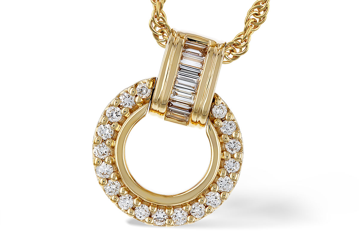 K274-81268: NECKLACE .12 BAG .33 TW