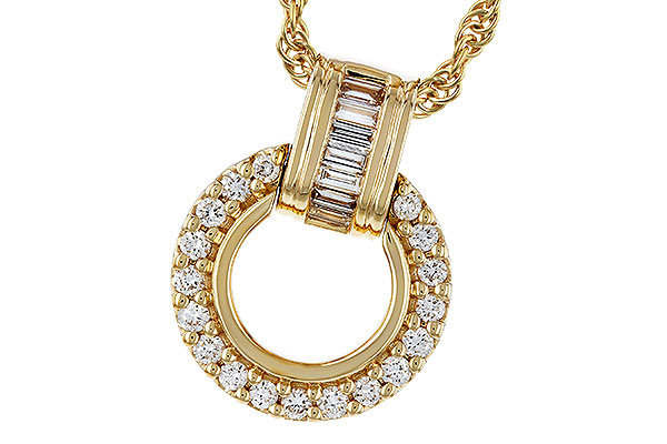 K274-81268: NECKLACE .12 BAG .33 TW