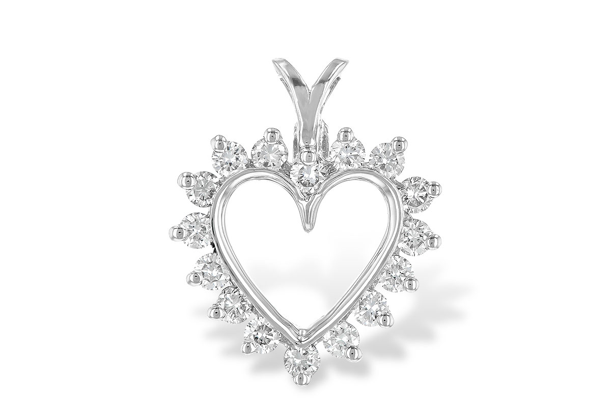 L006-57631: HEART PENDANT .45 TW