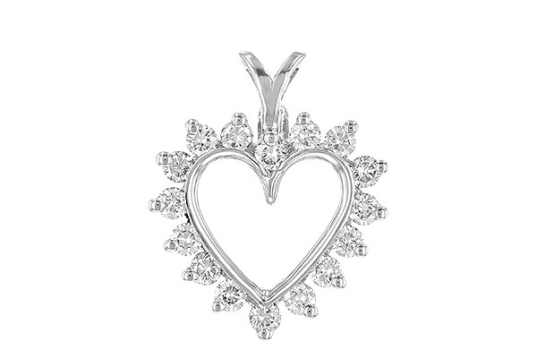 L006-57631: HEART PENDANT .45 TW