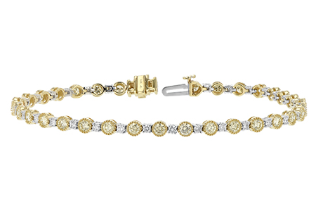 L188-44831: BRACELET 2.22 YELLOW DIA 3.04 TW