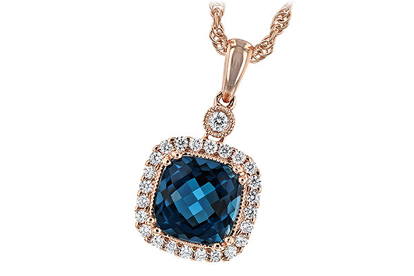 L189-28459: NECK 1.63 LONDON BLUE TOPAZ 1.80 TGW (7MM LBT)