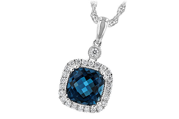 L189-28459: NECK 1.63 LONDON BLUE TOPAZ 1.80 TGW (7MM LBT)