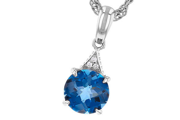 L273-86668: NECK 1.60 LONDON BLUE TOPAZ 1.61 TGW (7MM RD)