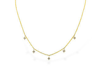 L273-89413: NECKLACE .19 TW (18")