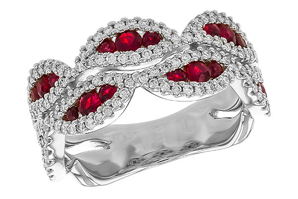 L273-90350: LDS WED RG .70 TW RUBY 1.11 TGW