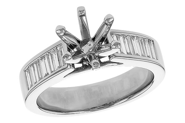 L274-73059: LDS SEMI DIA RG .50 TW BAGUETTES