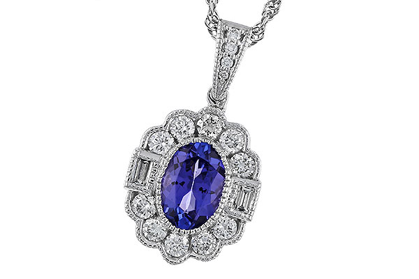 L274-73968: NECKLACE .80 TANZANITE 1.15 TGW (7x5MM OV)