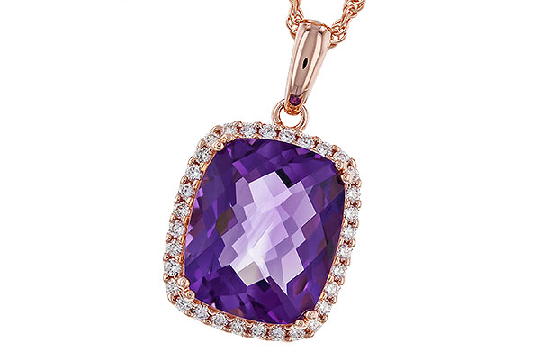L274-75777: NECKLACE 4.57 AMETHYST 4.81 TGW (12x10MM CU)
