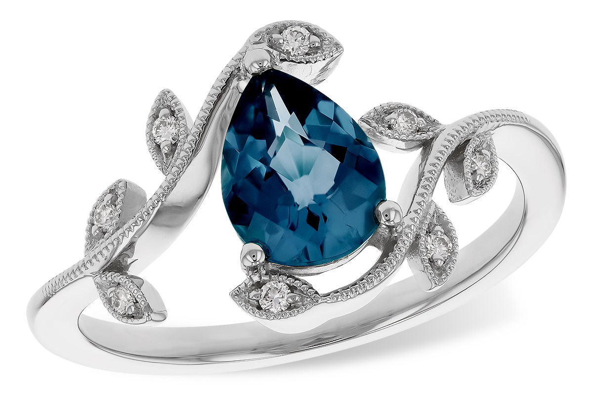 L274-76695: LDS RG 1.20 LONDON BLUE TOPAZ 1.26 TGW (8x6MM LBT)