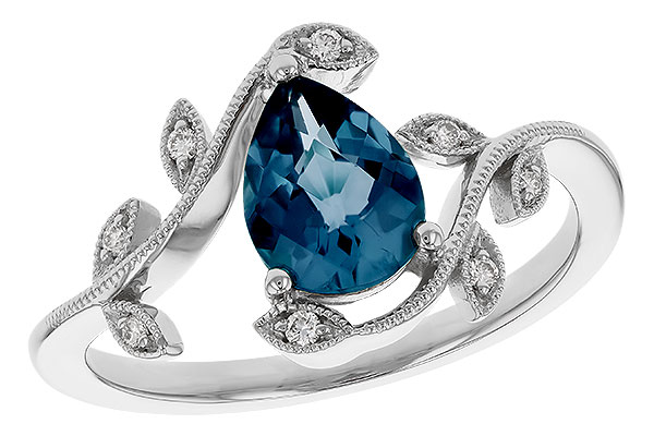 L274-76695: LDS RG 1.20 LONDON BLUE TOPAZ 1.26 TGW (8x6MM LBT)