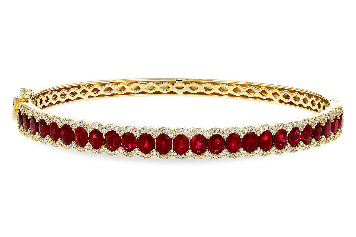 L274-80277: BANGLE 5.04 TW RUBY 5.60 TGW