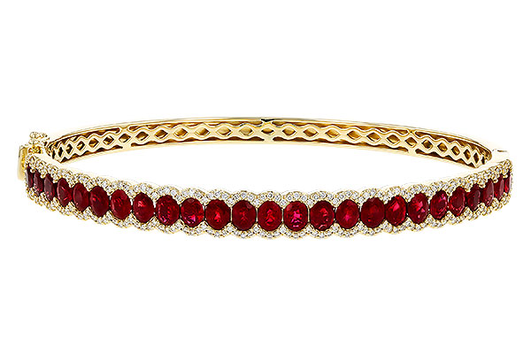 L274-80277: BANGLE 5.04 TW RUBY 5.60 TGW
