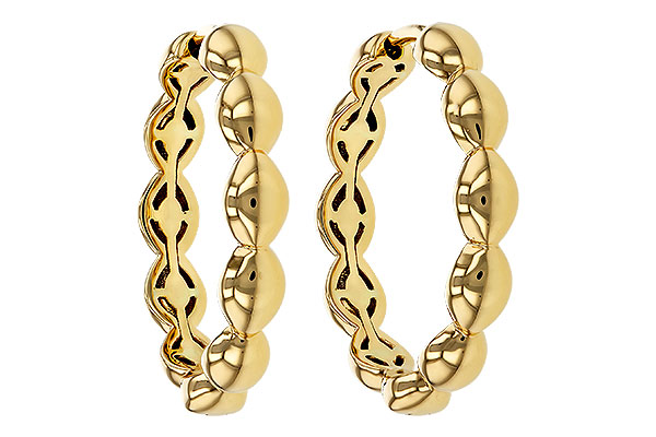 L274-80286: GOLD EARRINGS (21MM)
