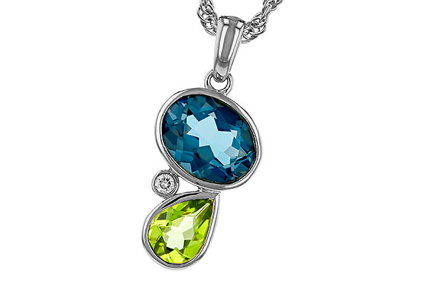 L274-81222: NECKLACE 2.43 SEMI-PREC (PER,LBT) 2.45 TGW