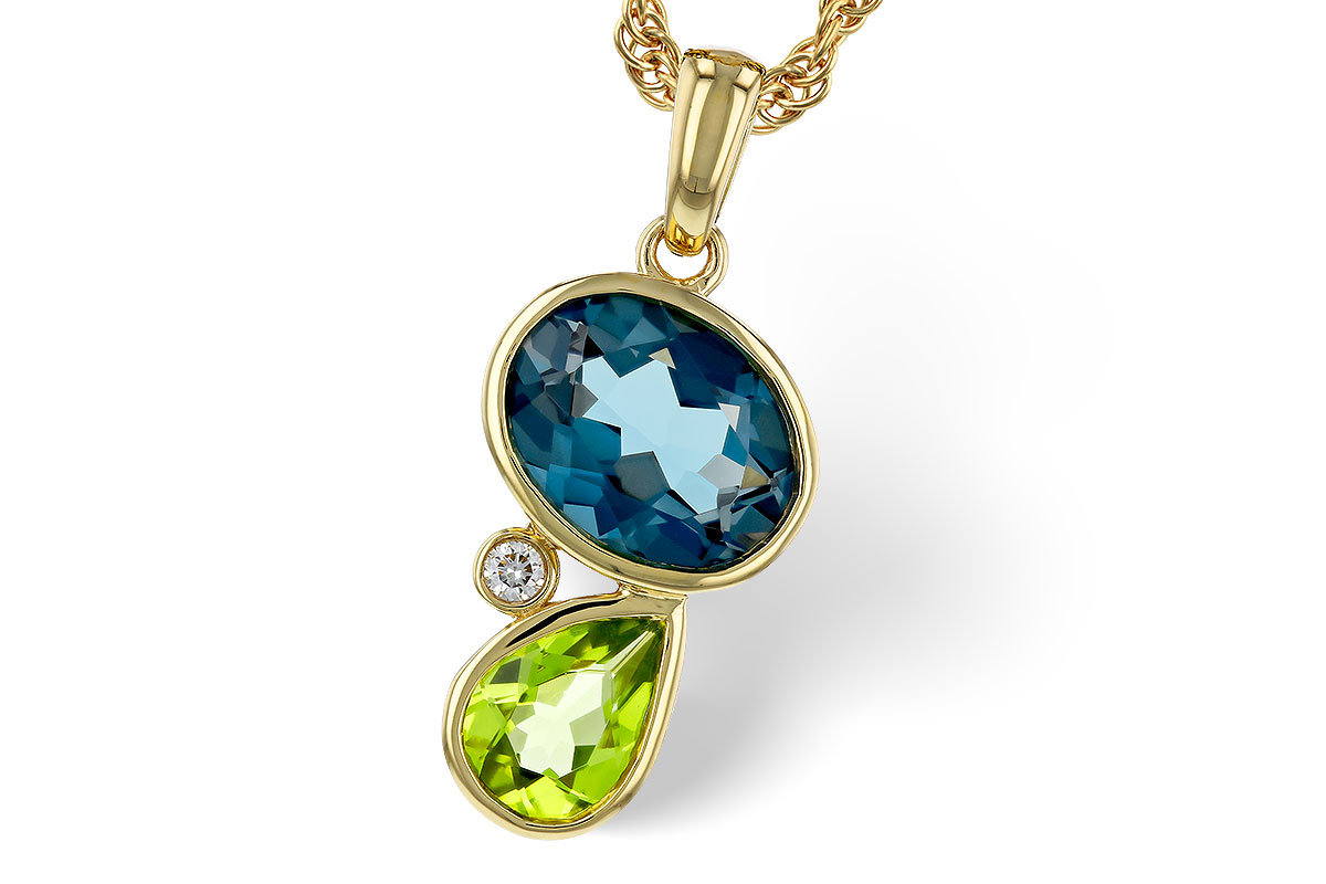 L274-81222: NECKLACE 2.43 SEMI-PREC (PER,LBT) 2.45 TGW