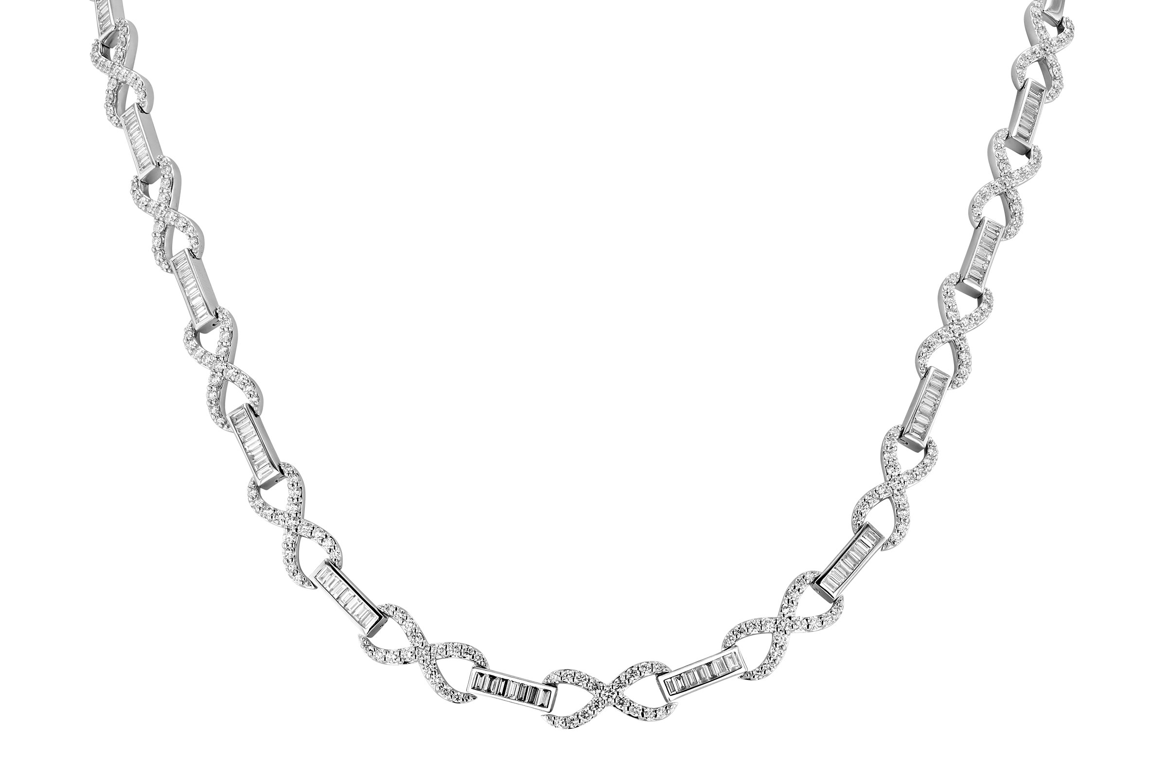 L275-65795: NECKLACE 1.42 TW BAG 3.62 TW (17")