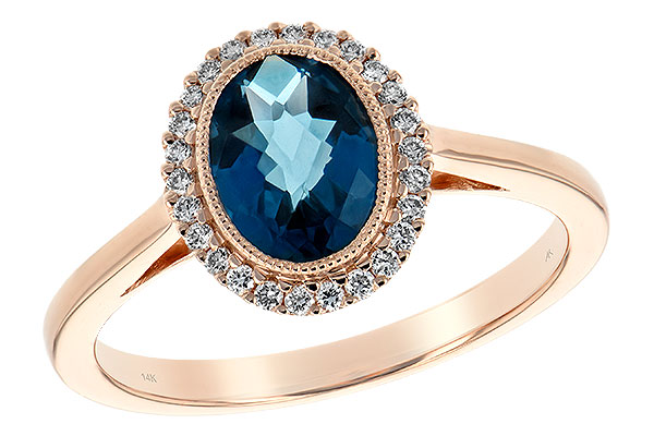 M189-28477: LDS RG 1.27 LONDON BLUE TOPAZ 1.42 TGW