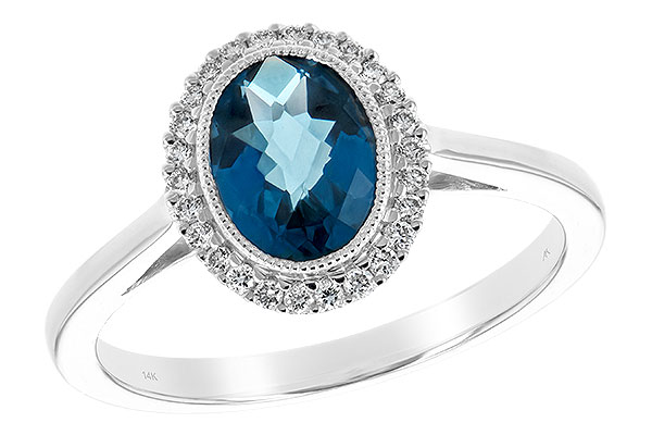 M189-28477: LDS RG 1.27 LONDON BLUE TOPAZ 1.42 TGW