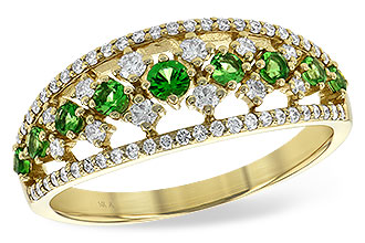 M190-18504: LDS RG .35 GREEN GARNET .67 TGW