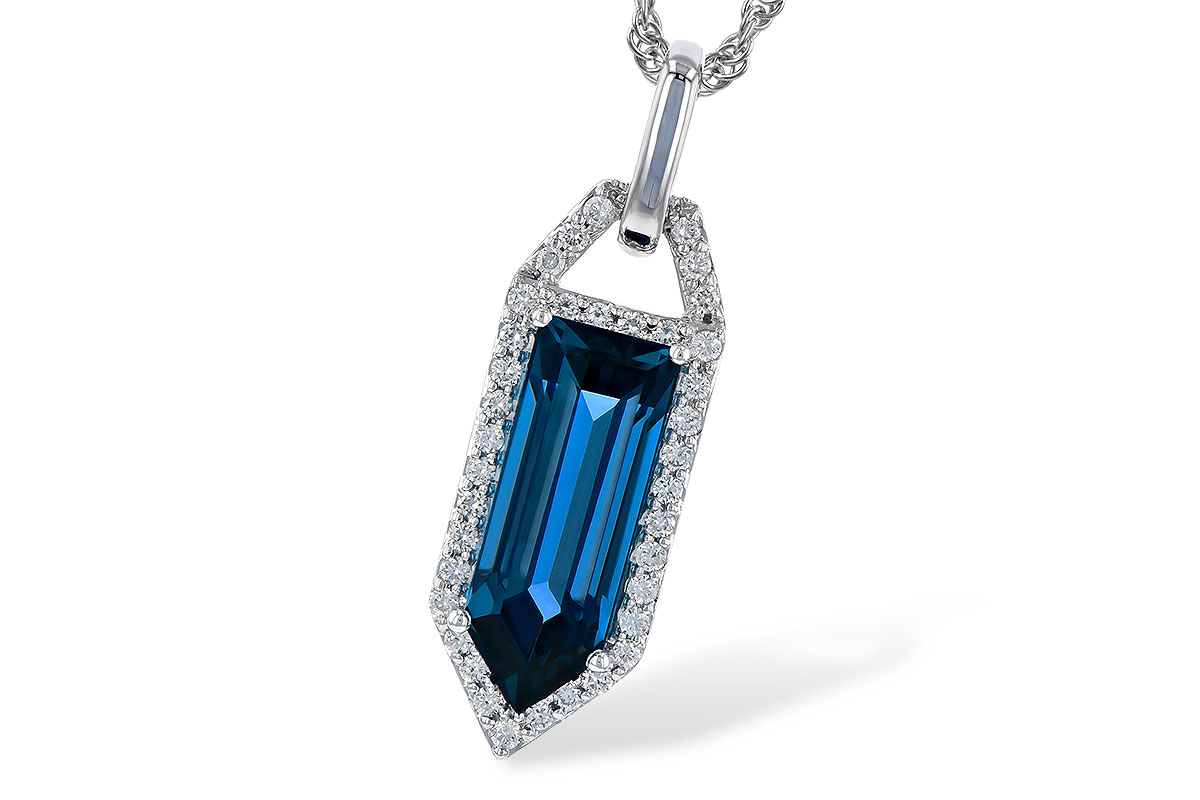 M272-93004: NECK 2.95 LONDON BLUE TOPAZ 3.12 TGW