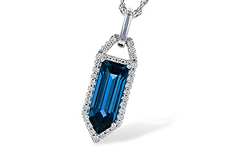 M272-93004: NECK 2.95 LONDON BLUE TOPAZ 3.12 TGW