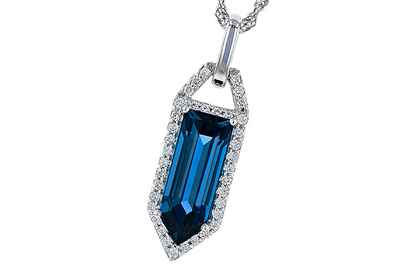 M272-93004: NECK 2.95 LONDON BLUE TOPAZ 3.12 TGW