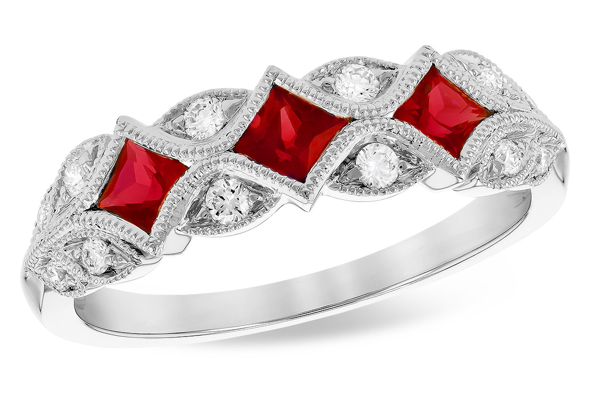 M272-93977: LDS WED RG .55 TW RUBY .70 TGW