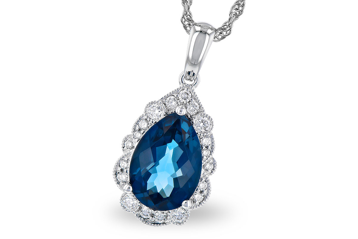 M272-97622: NECK 2.25 LONDON BLUE TOPAZ 2.40 TGW (10x7 PS)