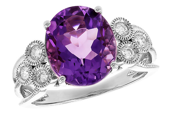 M273-86695: LDS RG 3.90 AMETHYST 4.16 TW (12x10 AMY)