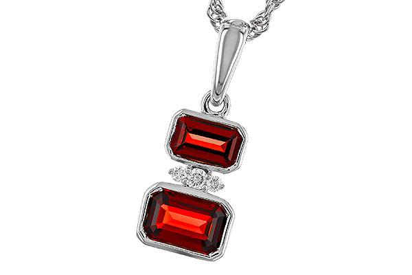 M274-74877: NECK .98 TW GARNET 1.01 TGW