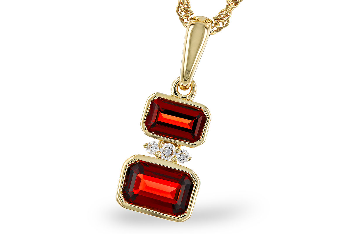 M274-74877: NECK .98 TW GARNET 1.01 TGW