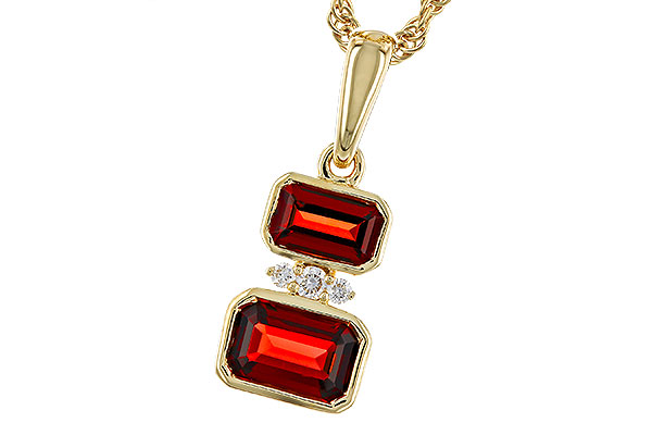 M274-74877: NECK .98 TW GARNET 1.01 TGW