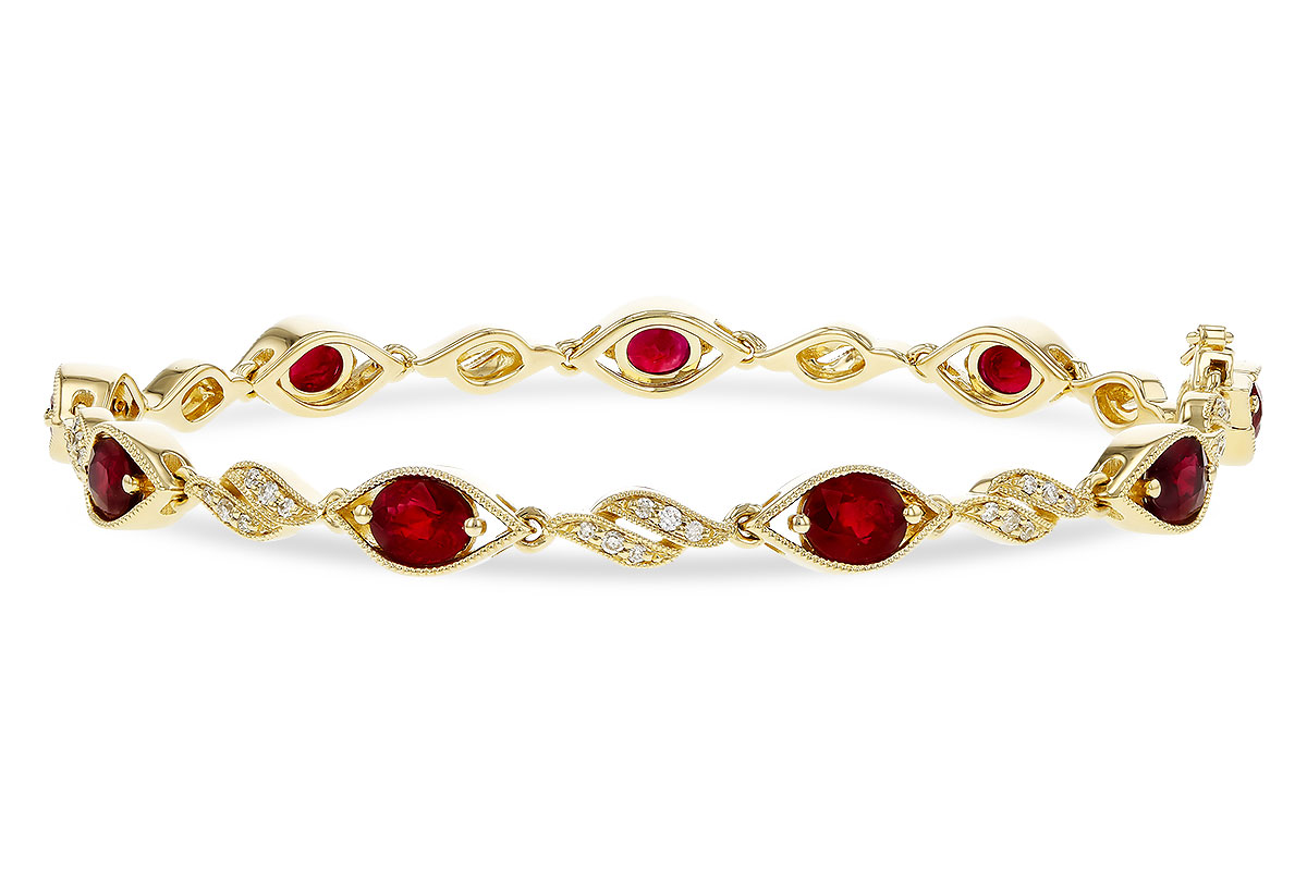 M274-74904: BRACELET 3.68 RUBY 3.92 TGW (7")