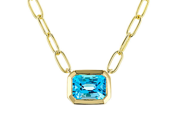 M274-78531: NECKLACE 1.20 SWISS BLUE TOPAZ (18")