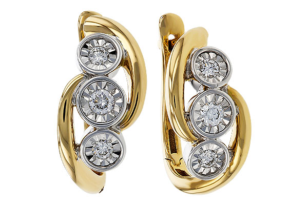 M274-80286: EARRINGS .25 TW