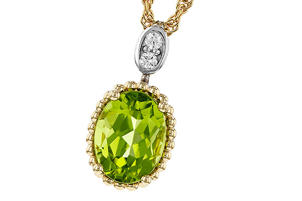 M274-80340: NECKLACE 1.22 PERIDOT 1.25 TGW (8x6MM OV)