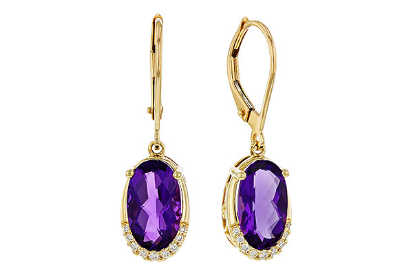 M274-80359: EARRINGS 2.70 TW AMETHYST 2.78 TGW (10x6MM OV)