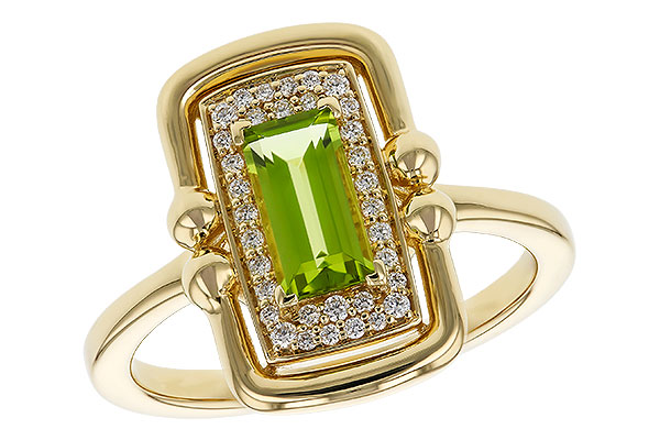M274-81195: LDS RG .72 PERIDOT .84 TGW (8x4MM PER)