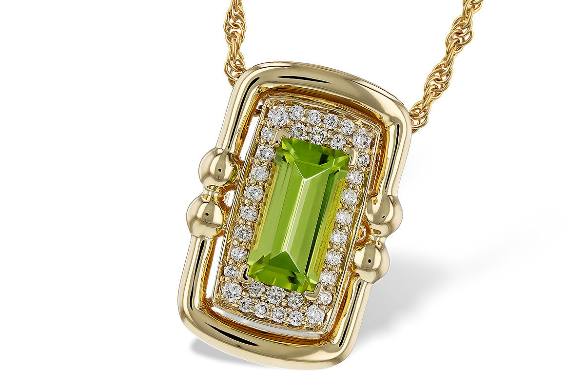 M274-81213: NECKLACE .72 PERIDOT .84 TGW (8x4MM PER)