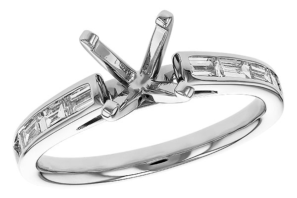 M275-63922: LDS SEMI DIA RG .38 TW BAGUETTES
